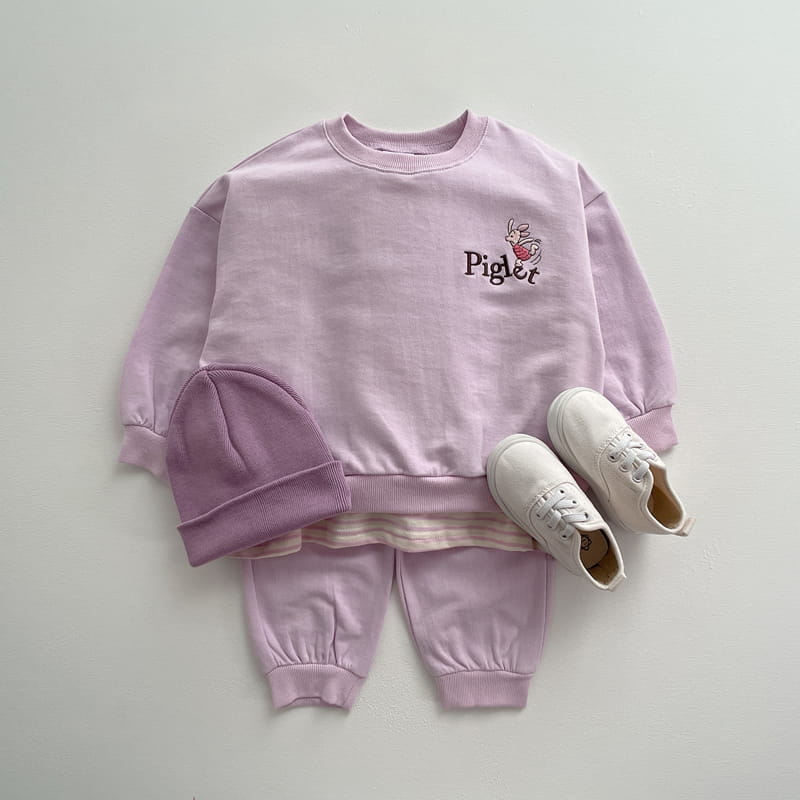 VIVID I - Korean Children Fashion - #Kfashion4kids - Disney Embroidery Layered Top Bottom Set - 3