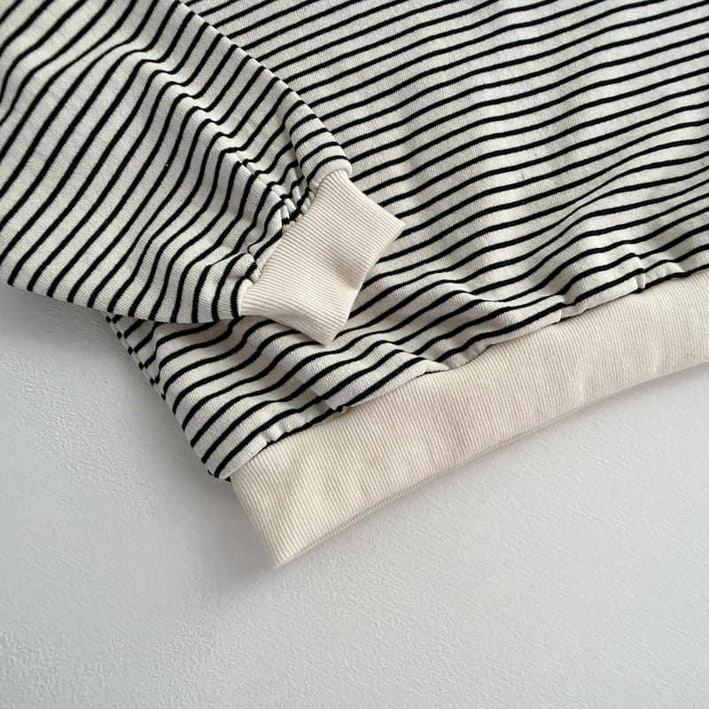 VIVID I - Korean Children Fashion - #Kfashion4kids - Stripe Top Bottom Set - 3