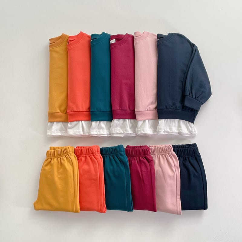 VIVID I - Korean Children Fashion - #Kfashion4kids - Fall Layered Top Bottom Set