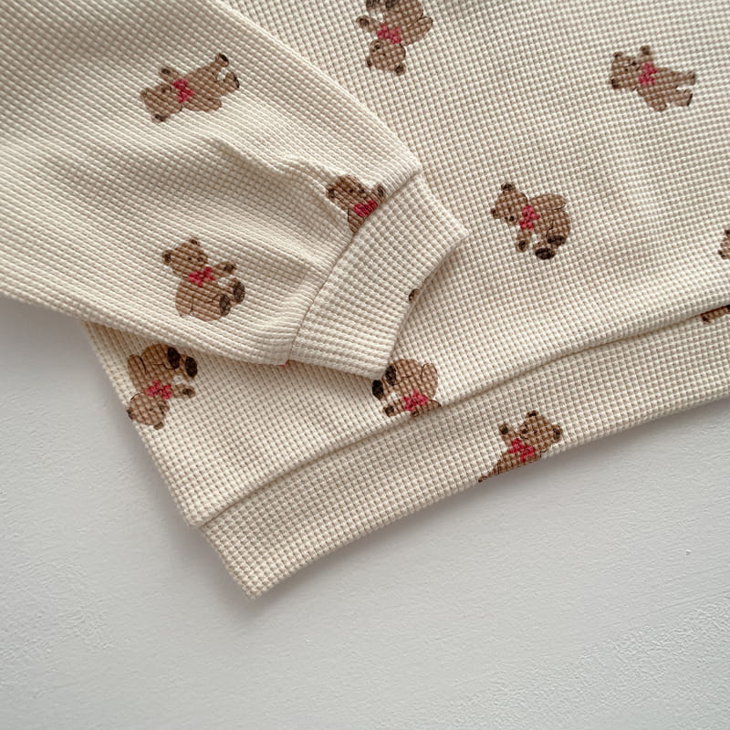 VIVID I - Korean Children Fashion - #Kfashion4kids - Fall Waffle Top Bottom Set - 10