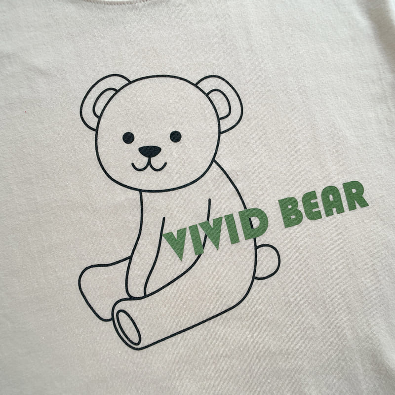 VIVID I - Korean Children Fashion - #Kfashion4kids - Bear Check Top Bottom Set - 4