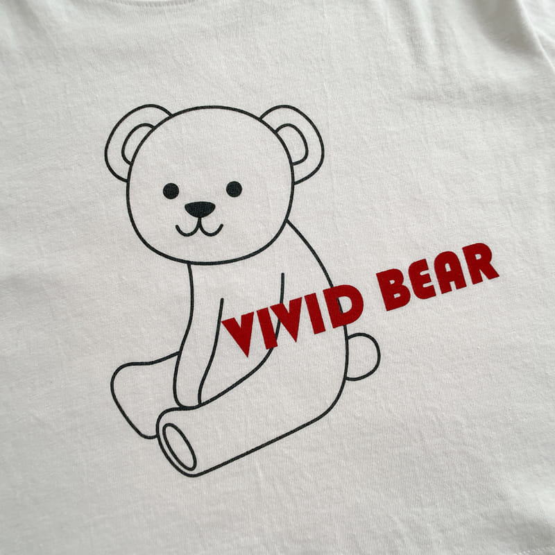 VIVID I - Korean Children Fashion - #Kfashion4kids - Bear Check Top Bottom Set - 7