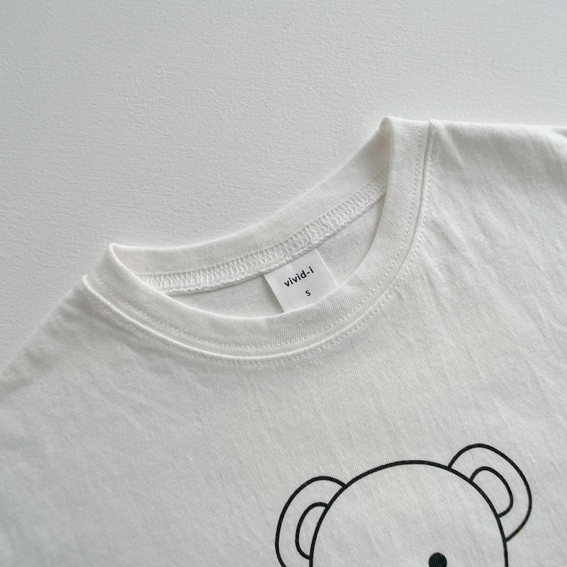 VIVID I - Korean Children Fashion - #Kfashion4kids - Bear Check Top Bottom Set - 9