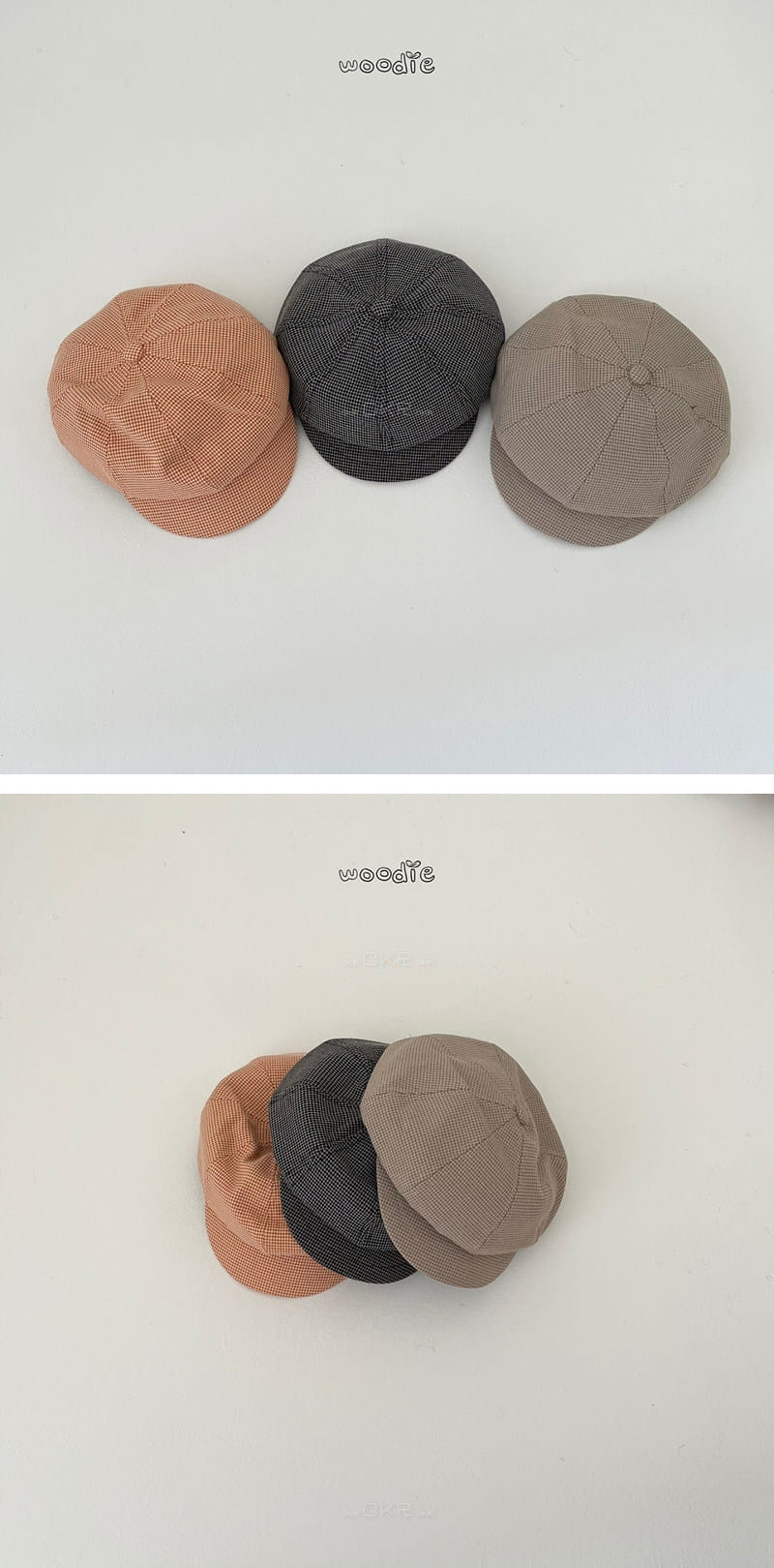 WOODIE - Korean Children Fashion - #Kfashion4kids - Check Hat