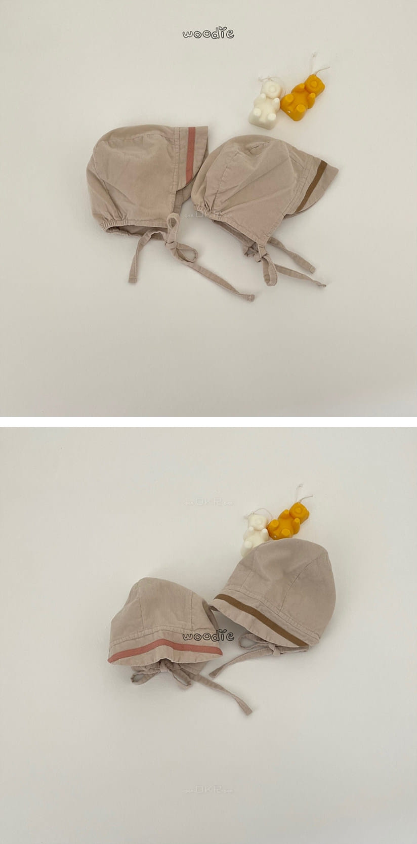 WOODIE - Korean Children Fashion - #Kfashion4kids - Taping Bonnet