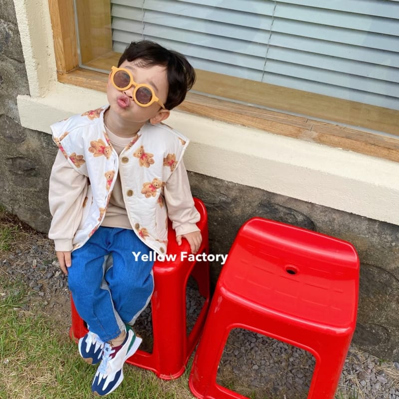 YELLOW FACTORY - Korean Children Fashion - #Kfashion4kids - Bang Bang Bear Vest - 12
