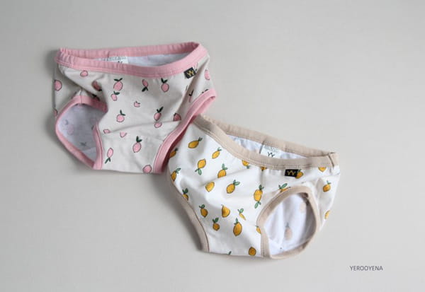 YEROOYENA - Korean Children Fashion - #Kfashion4kids - Lemon Underwear [set of 2] - 4