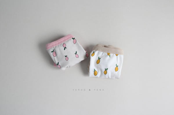 YEROOYENA - Korean Children Fashion - #Kfashion4kids - Lemon Underwear [set of 2] - 5
