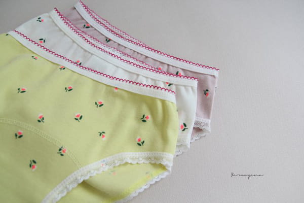 YEROOYENA - Korean Children Fashion - #Kfashion4kids - Tulip Underwear [set of 3] - 3