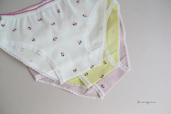 YEROOYENA - Korean Children Fashion - #Kfashion4kids - Tulip Underwear [set of 3] - 6