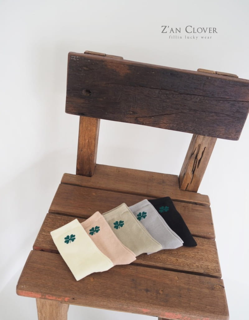 ZAN CLOVER - Korean Children Fashion - #Kfashion4kids - Basic Clover Socks [set of 5]