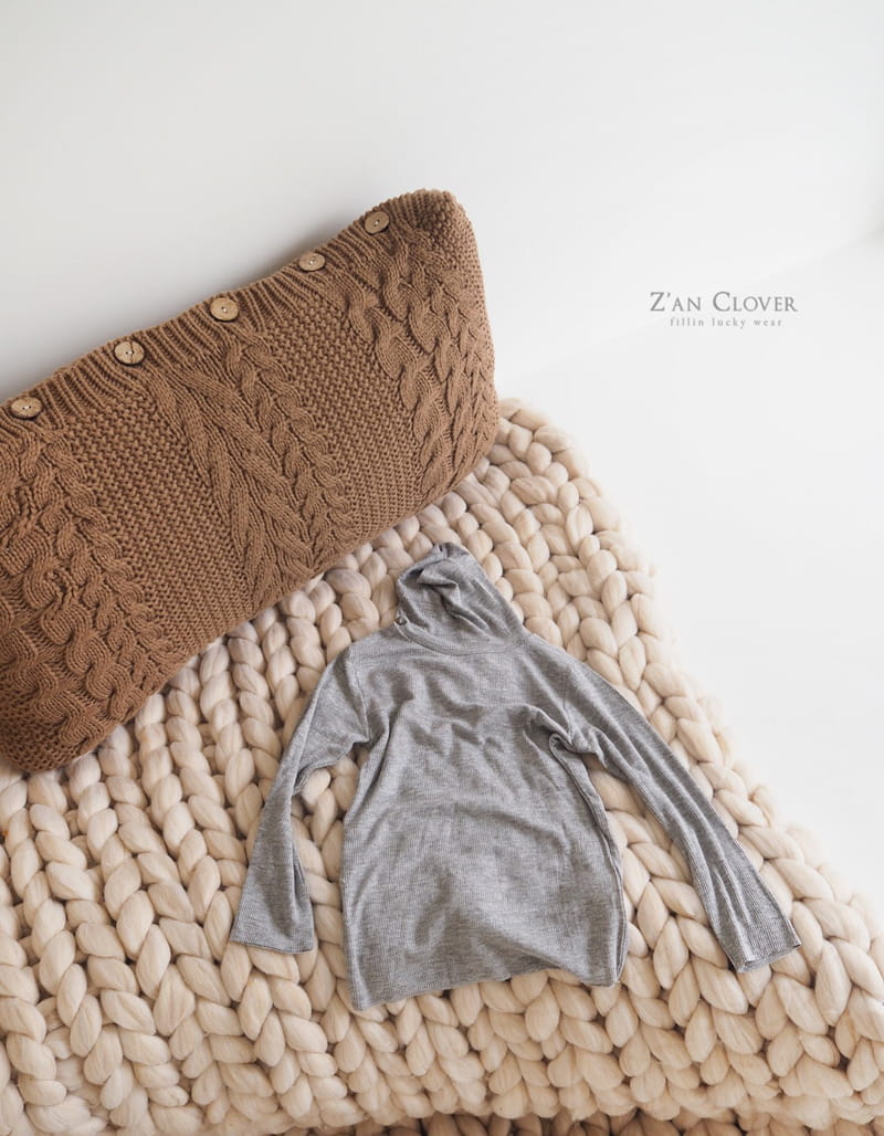 ZAN CLOVER - Korean Children Fashion - #Kfashion4kids - Rib Turtleneck - 4