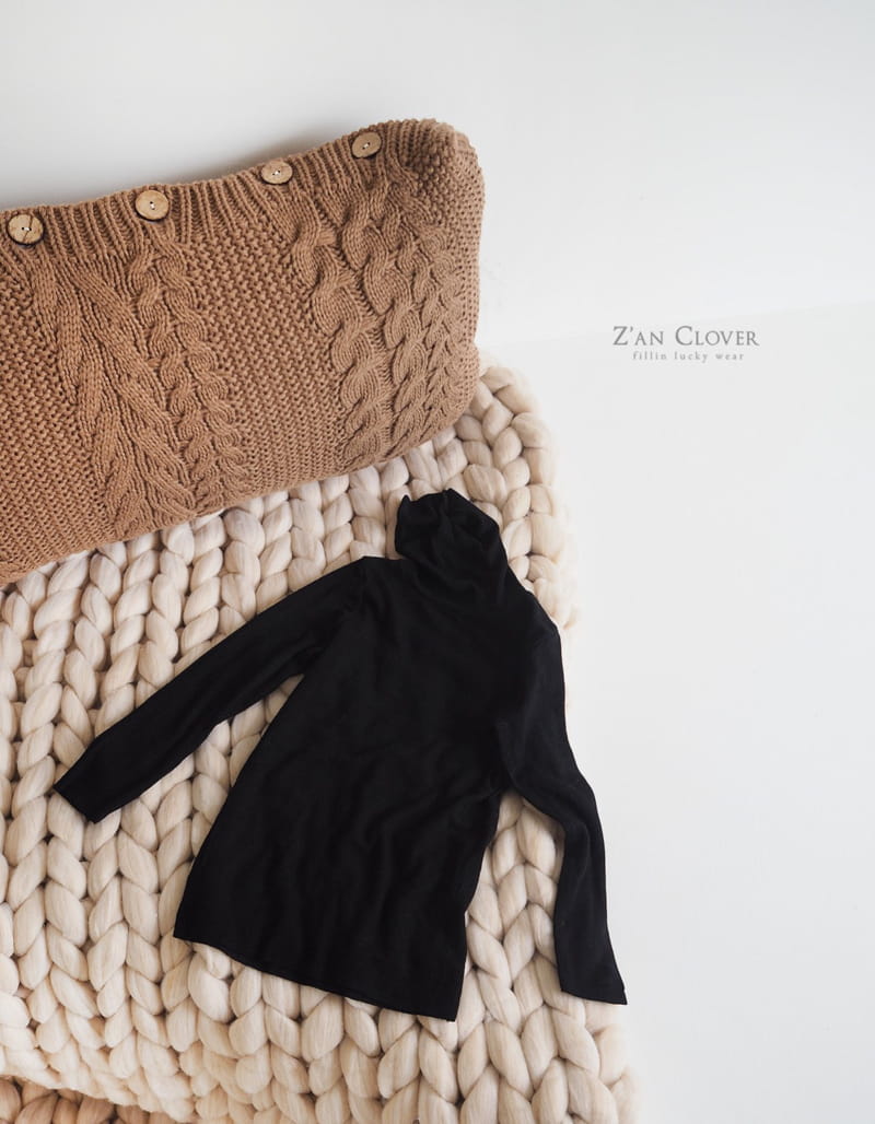 ZAN CLOVER - Korean Children Fashion - #Kfashion4kids - Rib Turtleneck - 7
