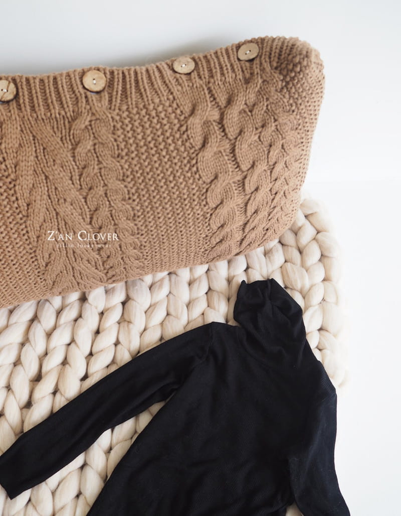 ZAN CLOVER - Korean Children Fashion - #Kfashion4kids - Rib Turtleneck - 9