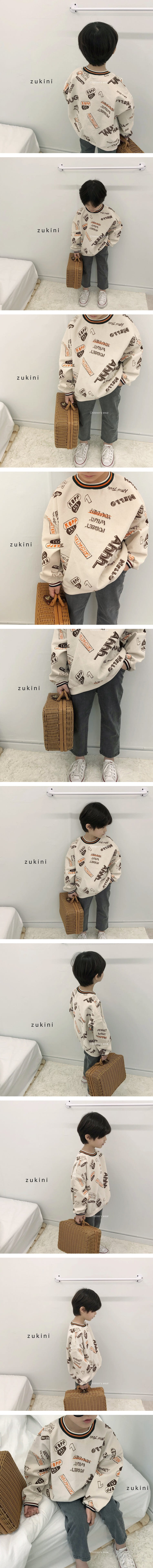 ZUKINI - Korean Children Fashion - #Kfashion4kids - Doodle Sweatshirt