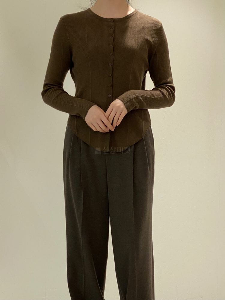 1968 - Korean Children Fashion - #Kfashion4kids - Round Button Knit - 2
