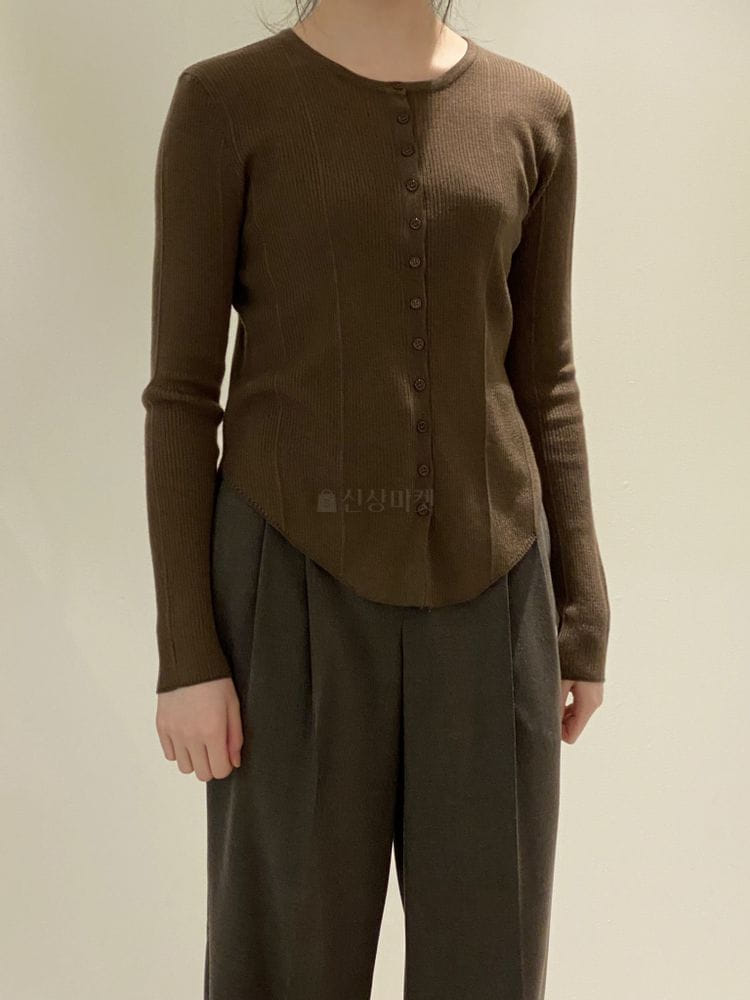 1968 - Korean Children Fashion - #Kfashion4kids - Round Button Knit - 4