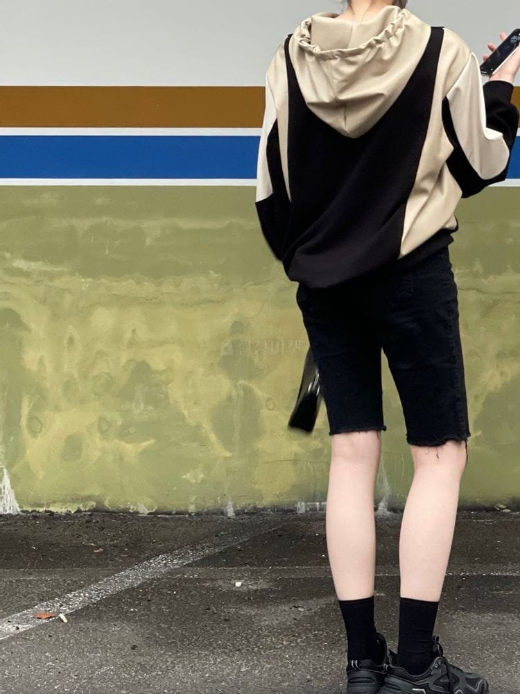 1968 - Korean Children Fashion - #Kfashion4kids - Leather Color Hoody Tee