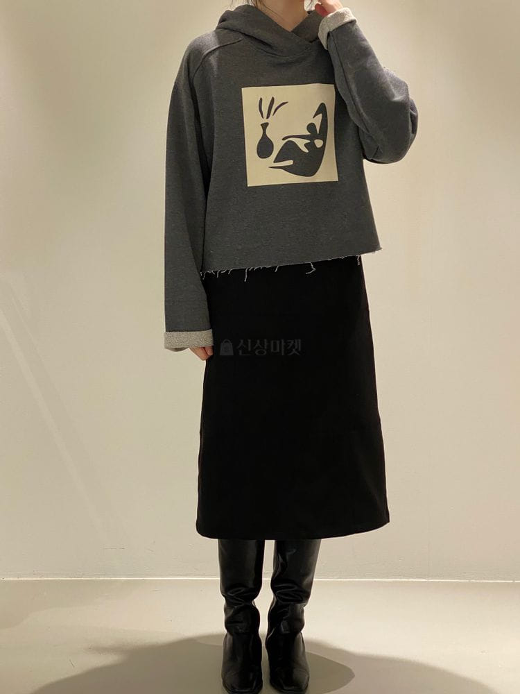 1968 - Korean Children Fashion - #Kfashion4kids - Short Hoody Painting Tee