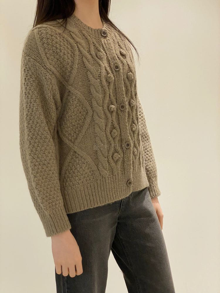 1968 - Korean Children Fashion - #Kfashion4kids - Hazzi Twist Cardigan - 2