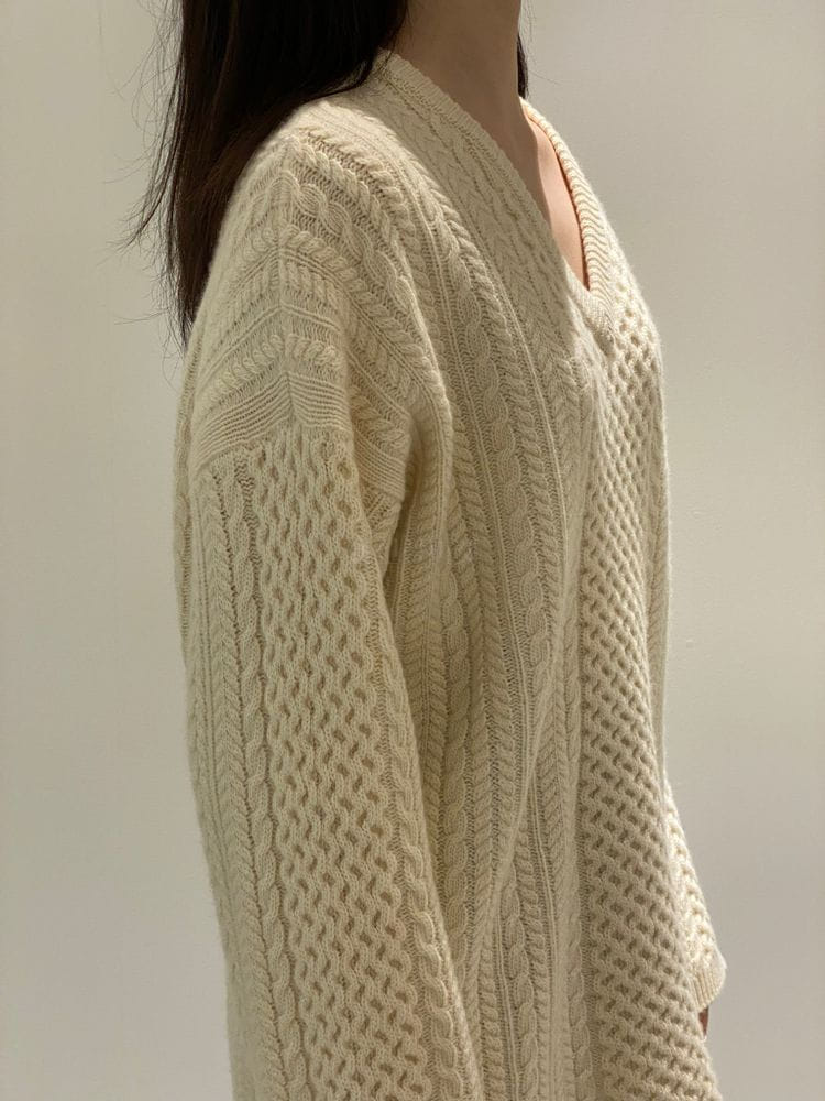 1968 - Korean Children Fashion - #Kfashion4kids - Multi Twist V Knit