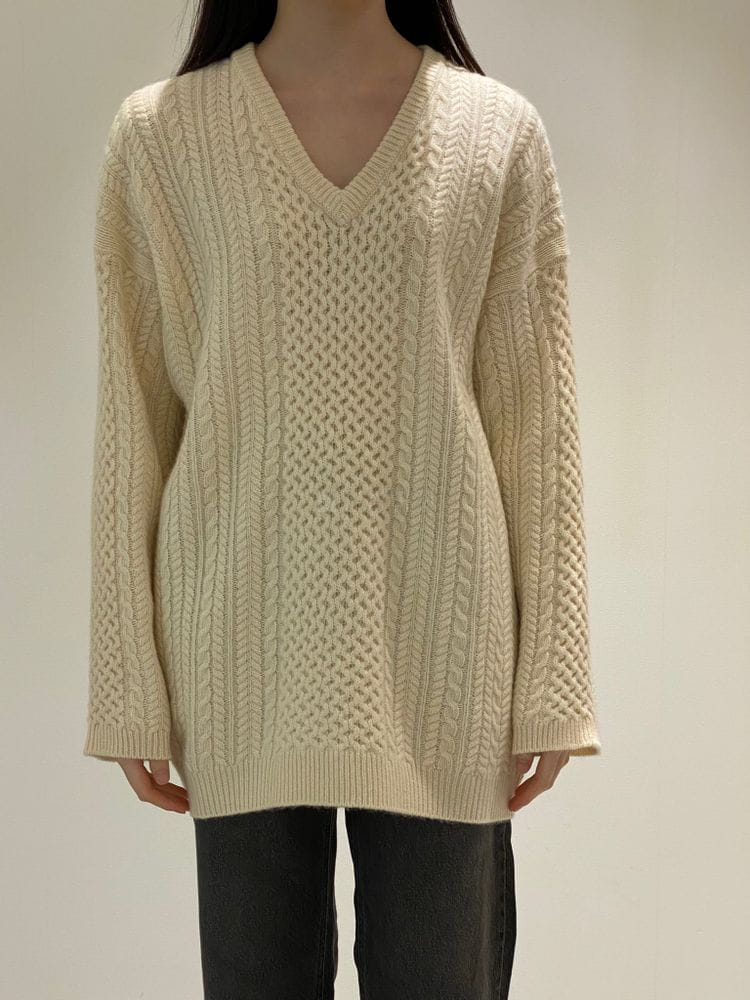 1968 - Korean Children Fashion - #Kfashion4kids - Multi Twist V Knit - 2