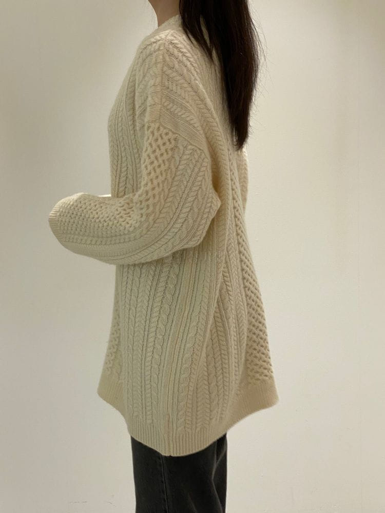 1968 - Korean Children Fashion - #Kfashion4kids - Multi Twist V Knit - 4