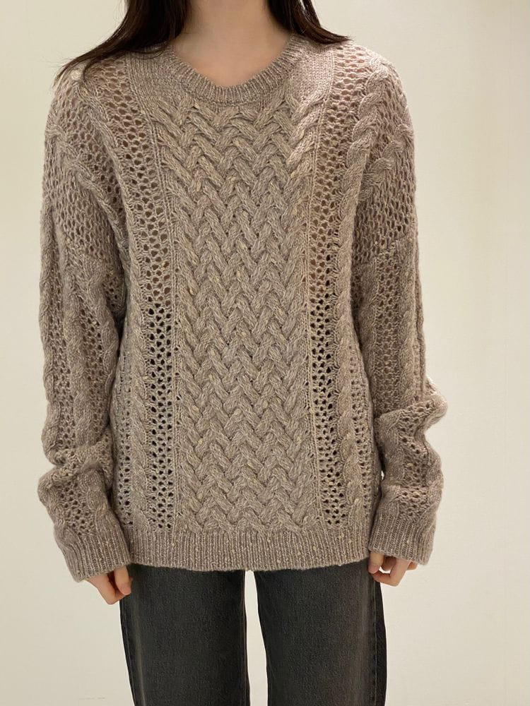 1968 - Korean Children Fashion - #Kfashion4kids - Chain Twist Knit