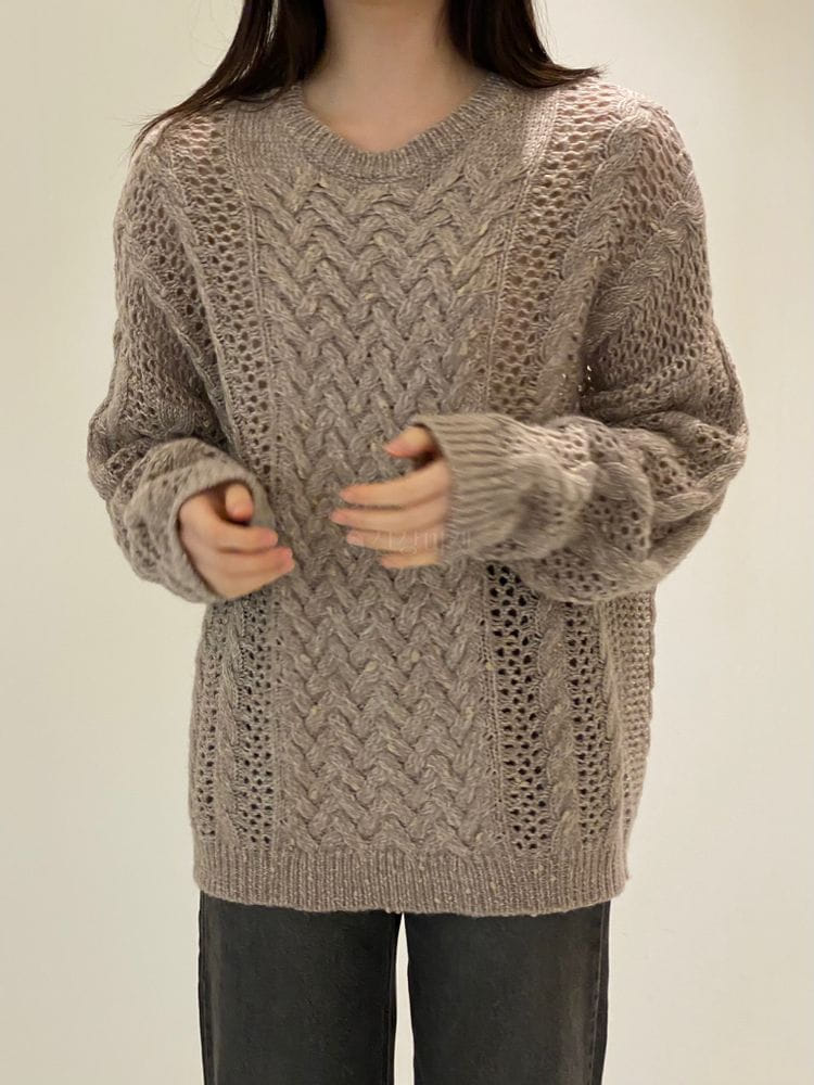 1968 - Korean Children Fashion - #Kfashion4kids - Chain Twist Knit - 2