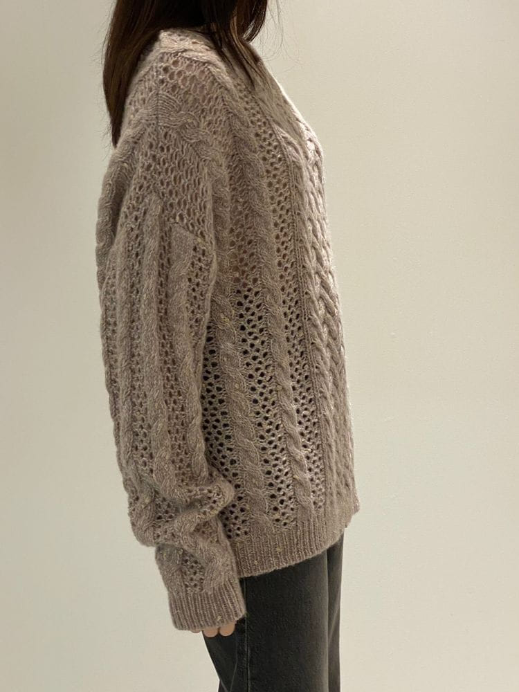1968 - Korean Children Fashion - #Kfashion4kids - Chain Twist Knit - 3