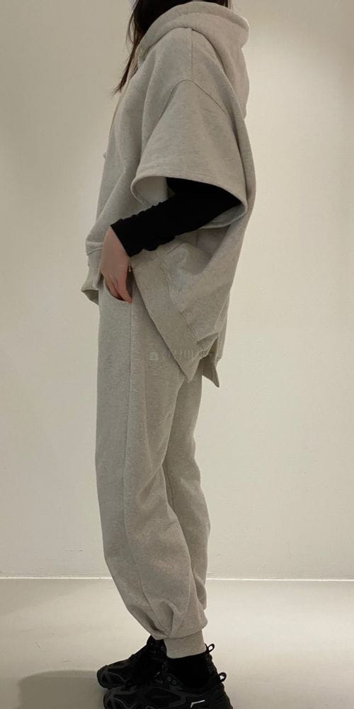 1968 - Korean Children Fashion - #Kfashion4kids - Mono Fleece Top Bottom Set - 2