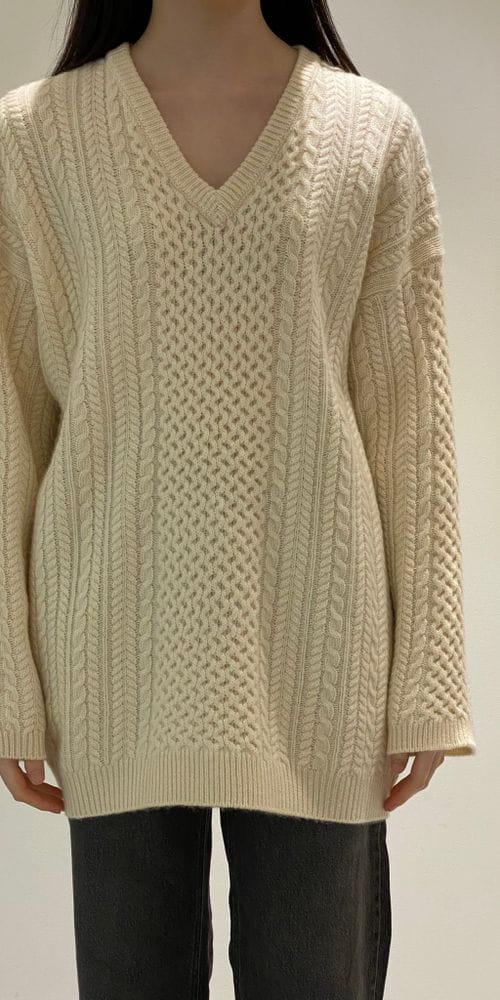1968 - Korean Children Fashion - #Kfashion4kids - Multi Twist V Knit Top - 2