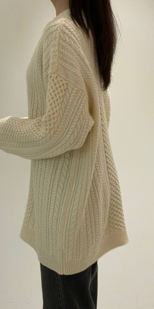 1968 - Korean Children Fashion - #Kfashion4kids - Multi Twist V Knit Top - 4