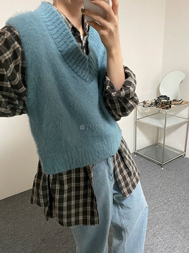9NINE - Korean Children Fashion - #Kfashion4kids - Overfit Check Shirt - 3