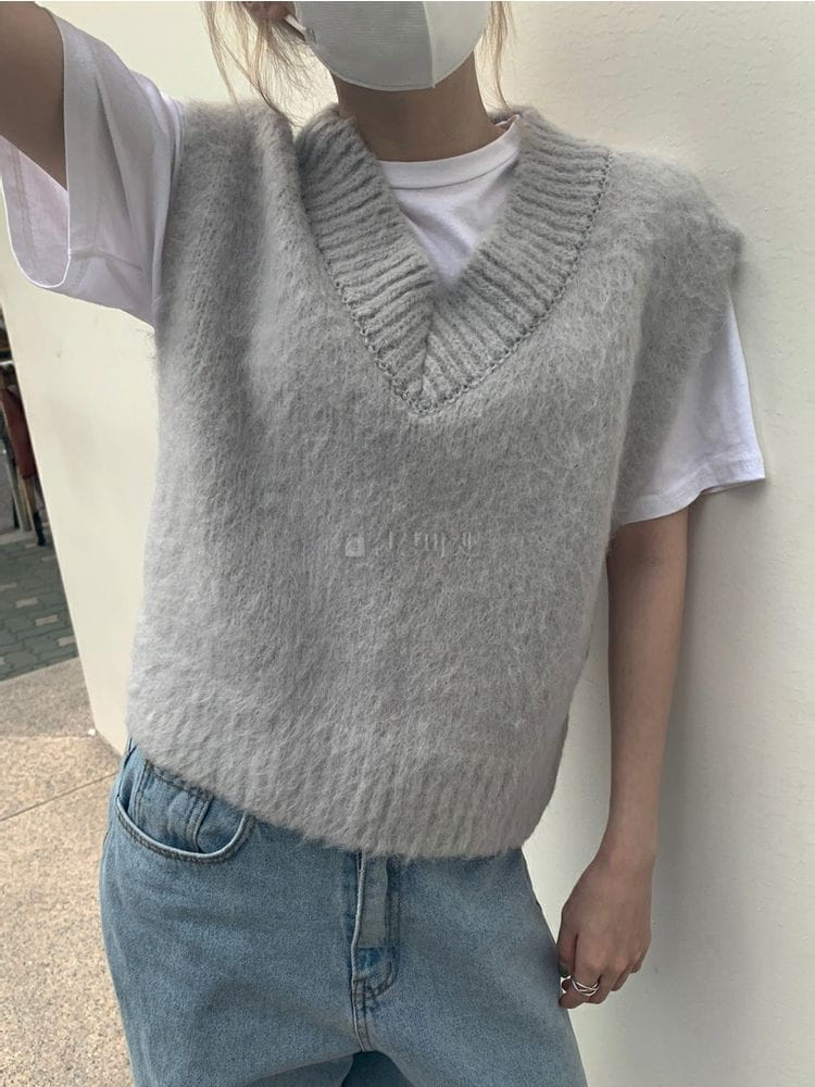 9NINE - Korean Children Fashion - #Kfashion4kids - Heavy Wool Vest - 7