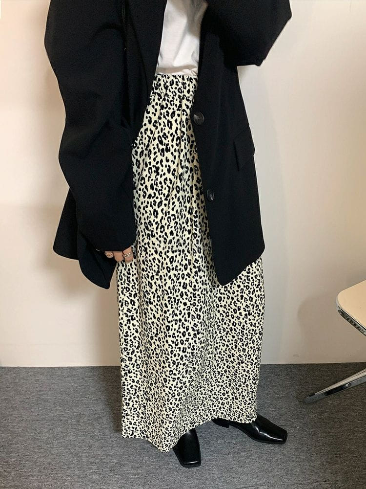 9NINE - Korean Children Fashion - #Kfashion4kids - Banding Leopard Coduroy Skirt - 5