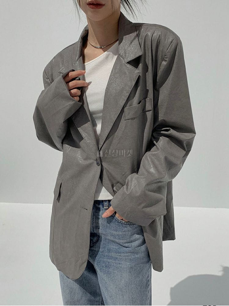 9NINE - Korean Children Fashion - #Kfashion4kids - Crop Leather Jacket - 10