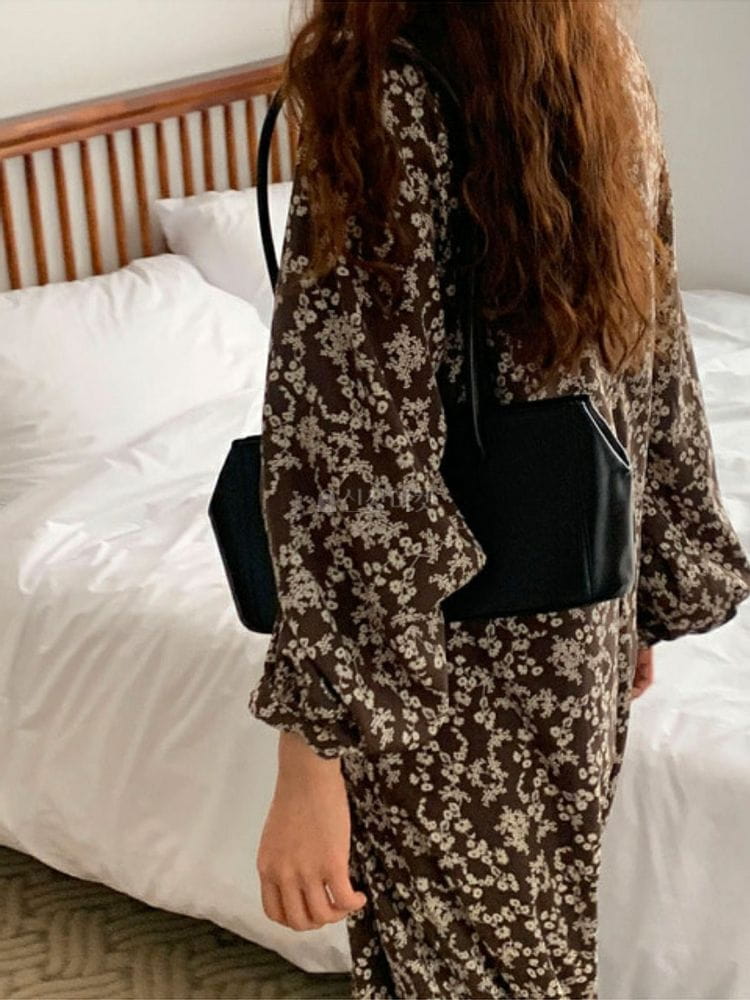 9NINE - Korean Children Fashion - #Kfashion4kids - Brick Long One-piece