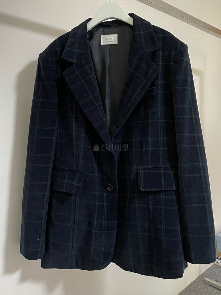 9NINE - Korean Children Fashion - #Kfashion4kids - Coduroy Check Boxy Jacket