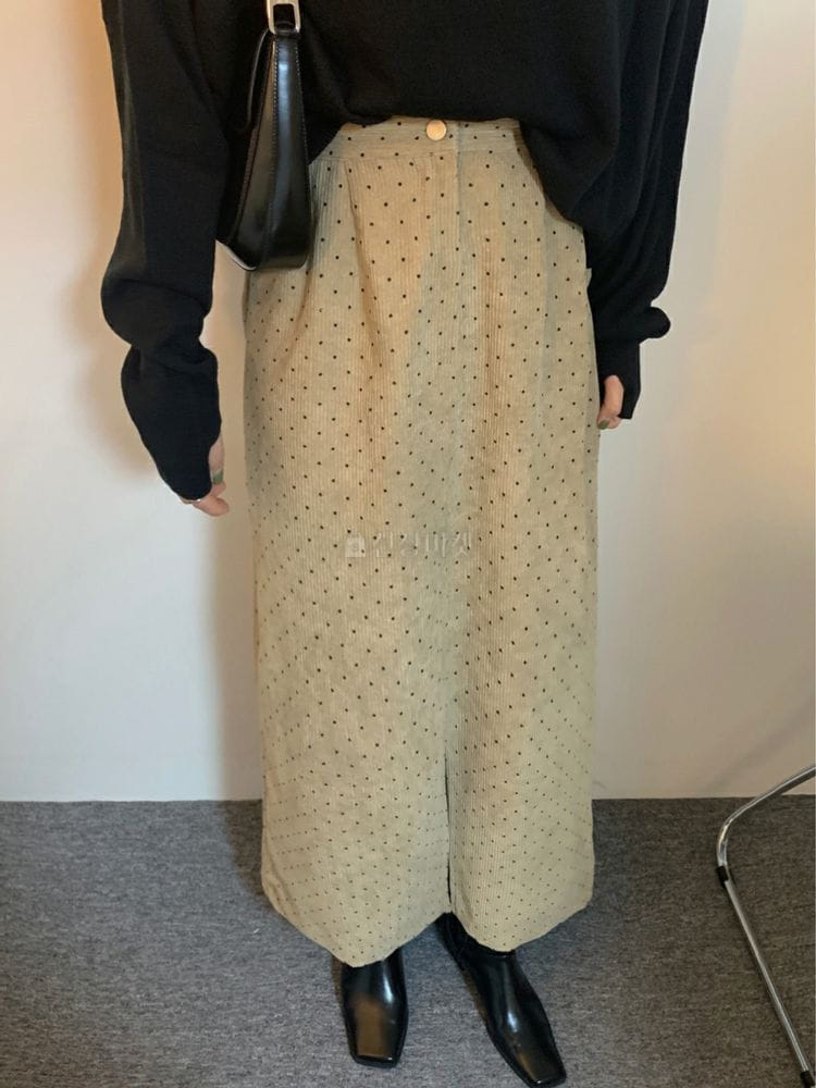 9NINE - Korean Children Fashion - #Kfashion4kids - Dot Rib Skirt - 10