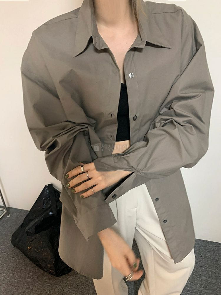9NINE - Korean Children Fashion - #Kfashion4kids - Pale Overfit Shirt - 6