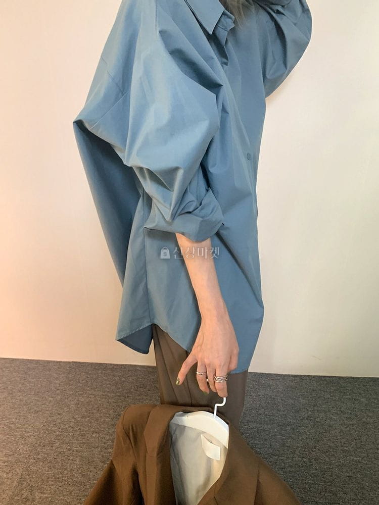 9NINE - Korean Children Fashion - #Kfashion4kids - Pale Overfit Shirt - 8
