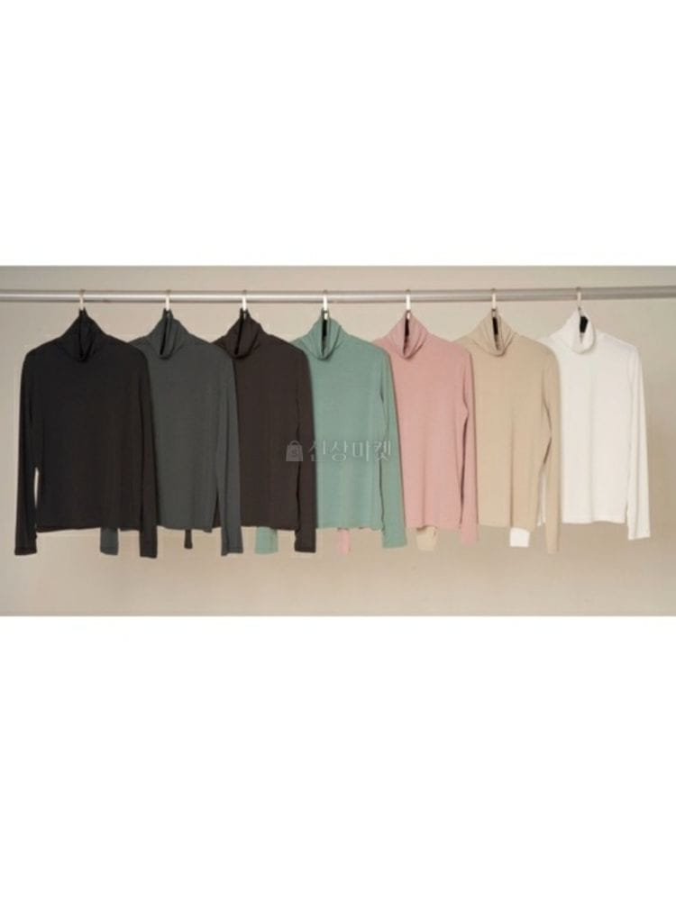 9NINE - Korean Children Fashion - #Kfashion4kids - Loose Fit Turtleneck Tee - 4