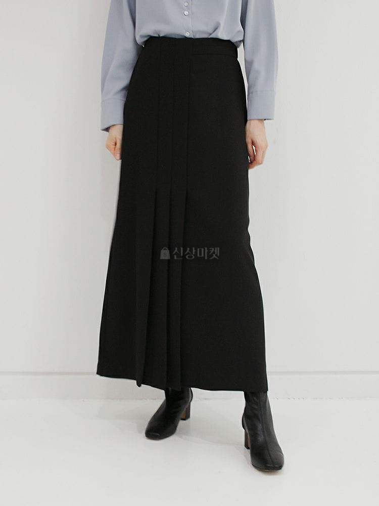 9NINE - Korean Children Fashion - #Kfashion4kids - Maxy Long Banding Skirt - 2