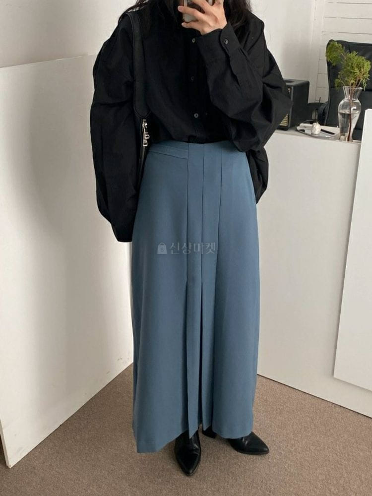 9NINE - Korean Children Fashion - #Kfashion4kids - Maxy Long Banding Skirt - 5