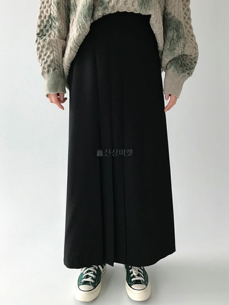 9NINE - Korean Children Fashion - #Kfashion4kids - Maxy Long Banding Skirt - 9
