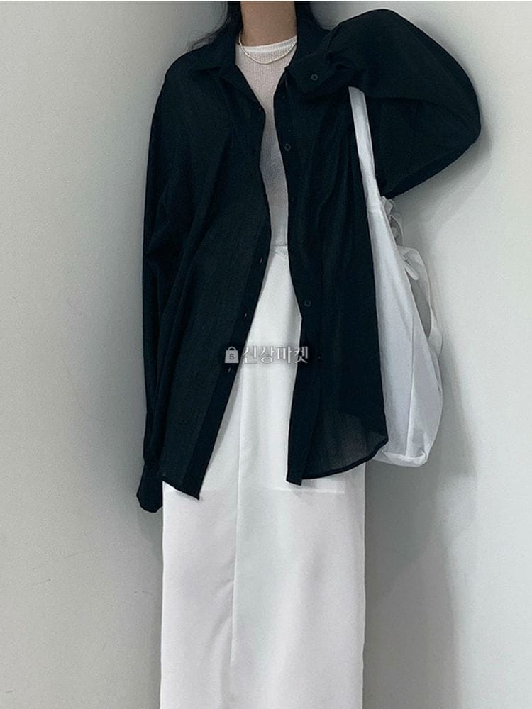 9NINE - Korean Children Fashion - #Kfashion4kids - Over Fit Yoru Boxy Shirt