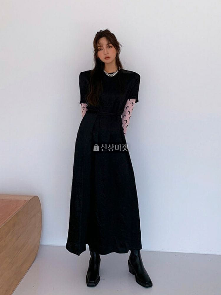 9NINE - Korean Children Fashion - #Kfashion4kids - Silk Long One-piece