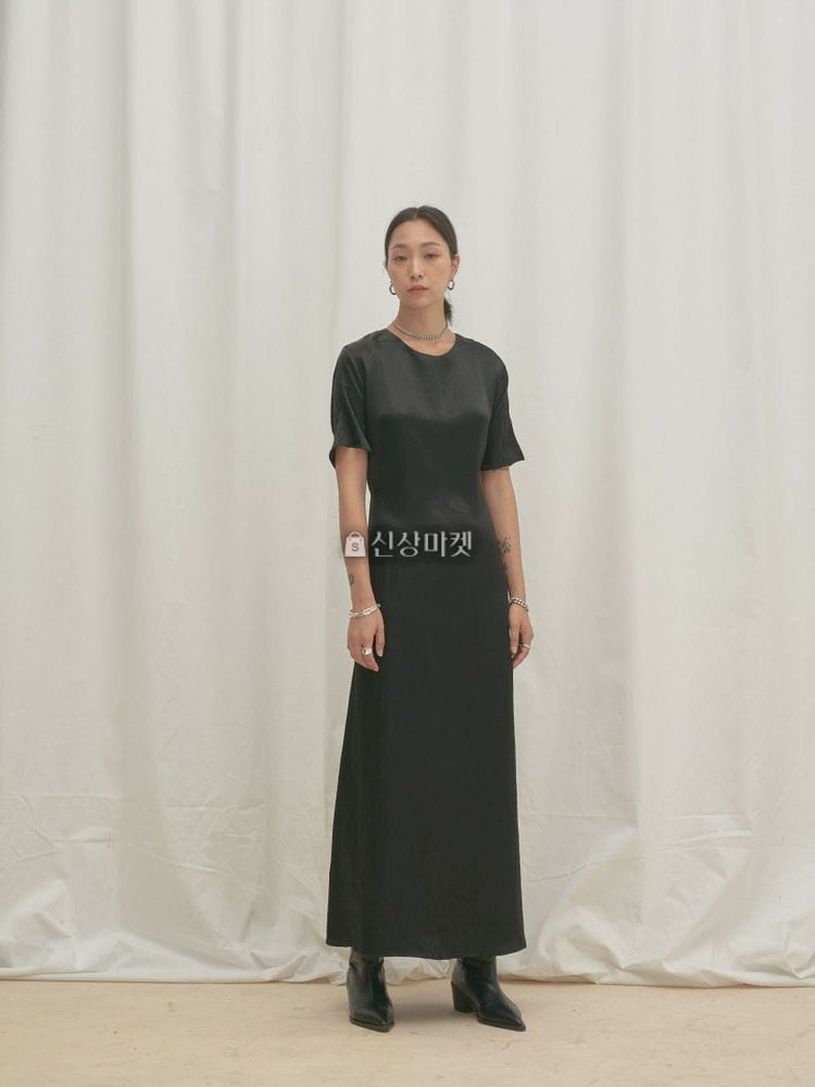 9NINE - Korean Children Fashion - #Kfashion4kids - Silk Long One-piece - 2