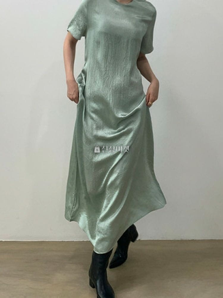9NINE - Korean Children Fashion - #Kfashion4kids - Silk Long One-piece - 3